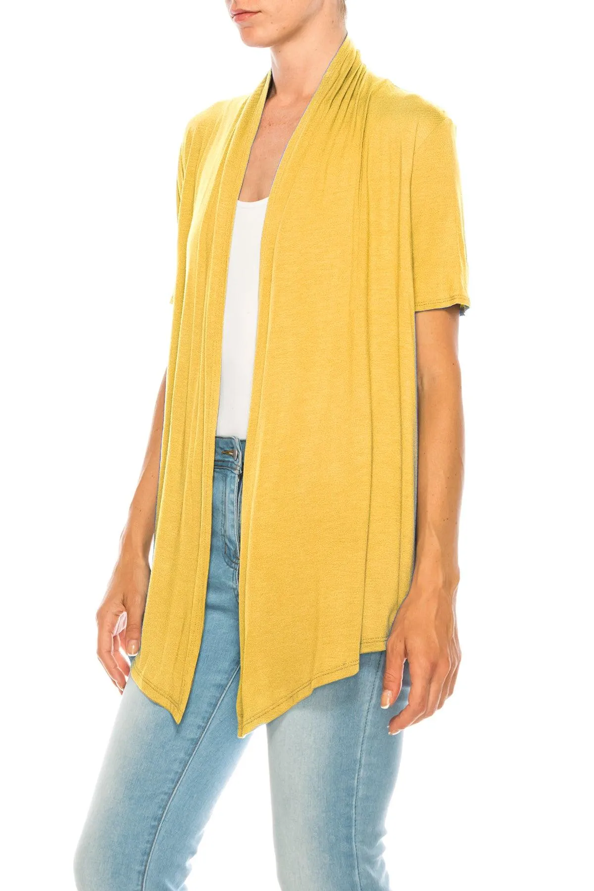 Women's Short Sleeve Open Front Cardigan