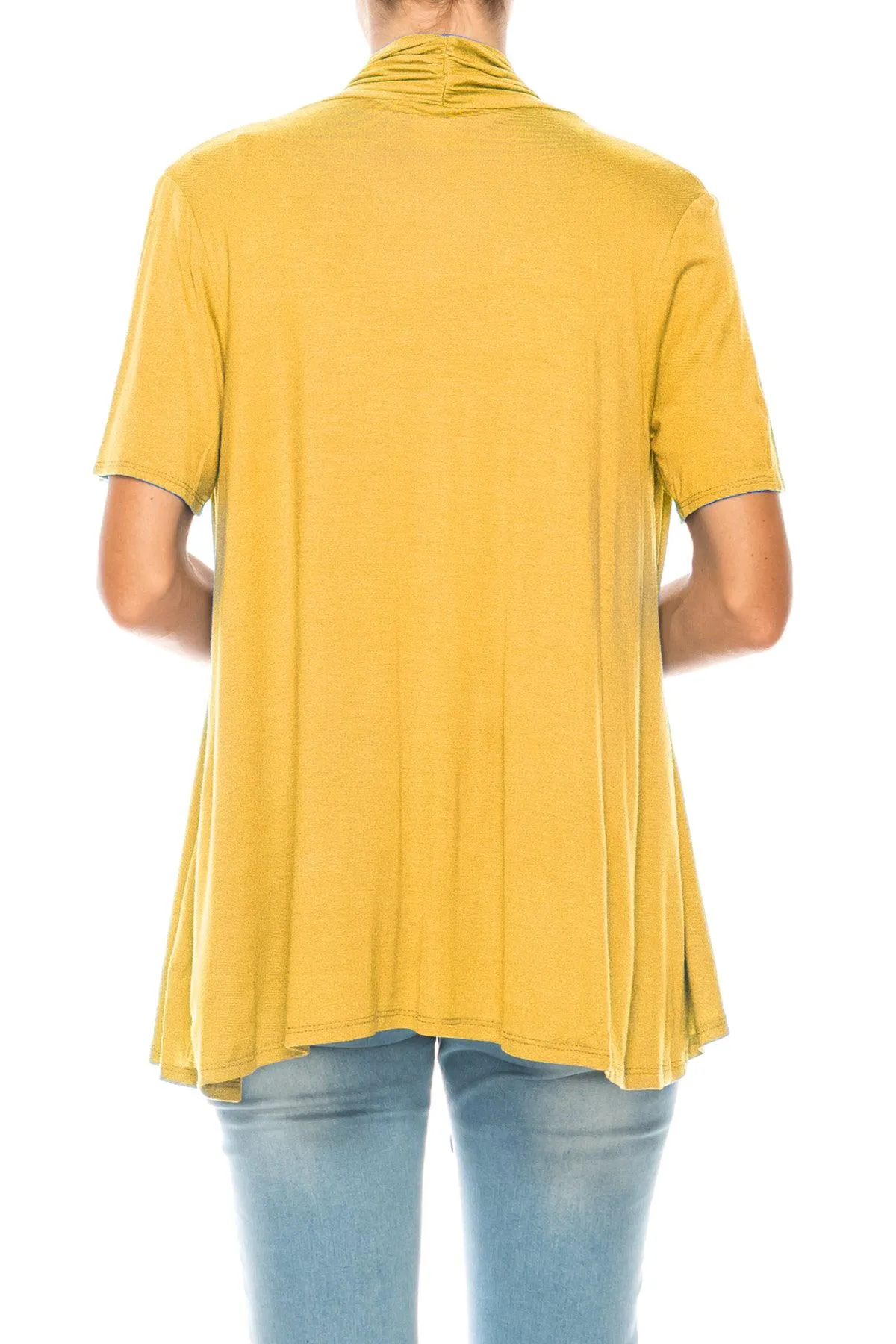 Women's Short Sleeve Open Front Cardigan